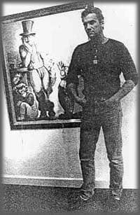 Er kann auch Bitterböses zeichnen