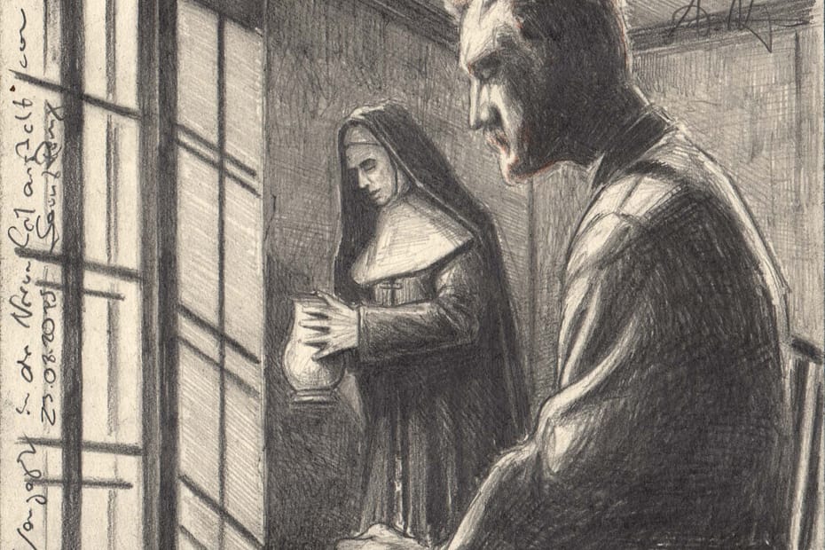 Van Gogh in the mental Hospital of Saint Rémy