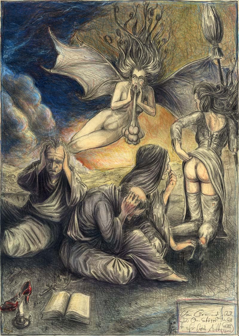 Von Lärm und Gestank - "Die Ohrenbläser", frei n. Goyas Caprichos No. 48