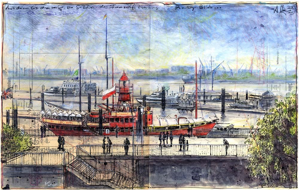 Auch da nur kurz dran vorbei, per S-Bahn, dem Feuerschiff Hamburg
