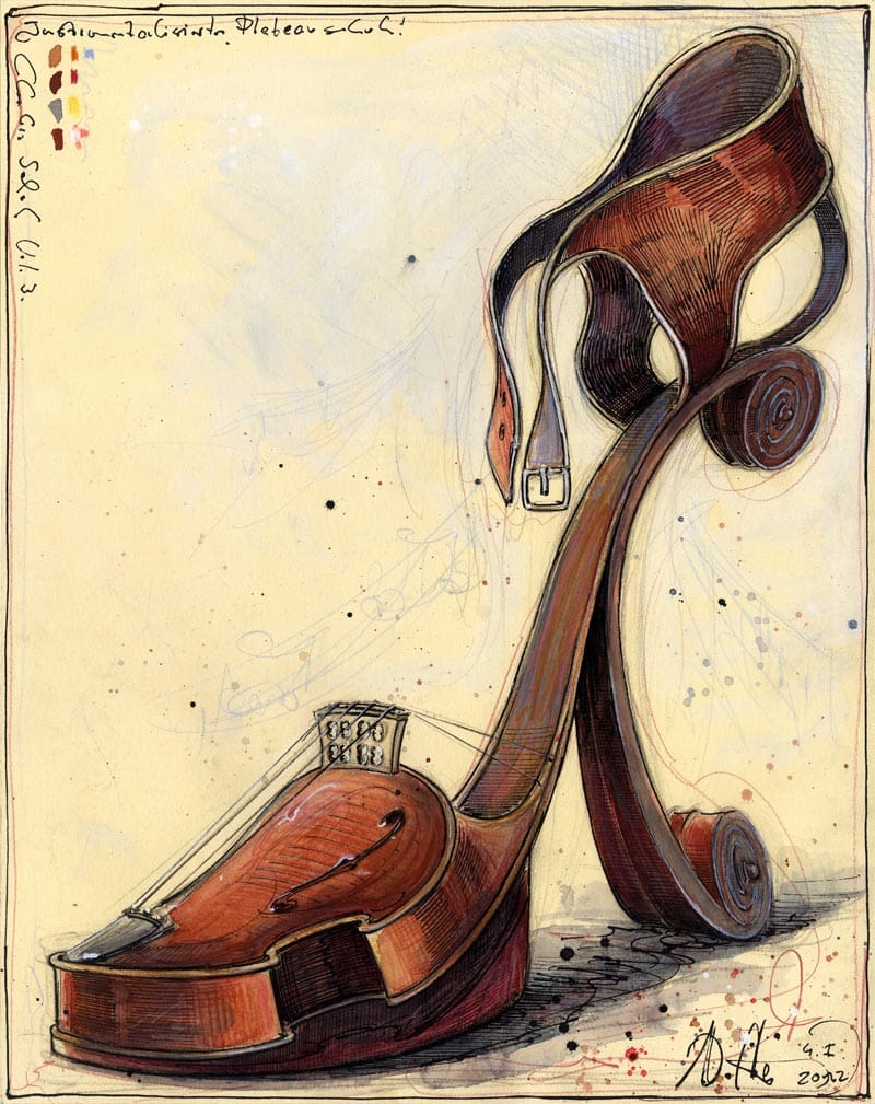 Instrumentalisierter Plateauschuh